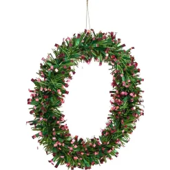Gifi Couronne Noël artificielle vert/doré ou vert/rouge Ø30cm^ Loisirs Créatifs Et Emballage Cadeau