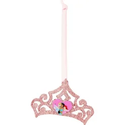 Gifi Couronne Princesses Disney rose pailleté à suspendre^ Décoration Sapin