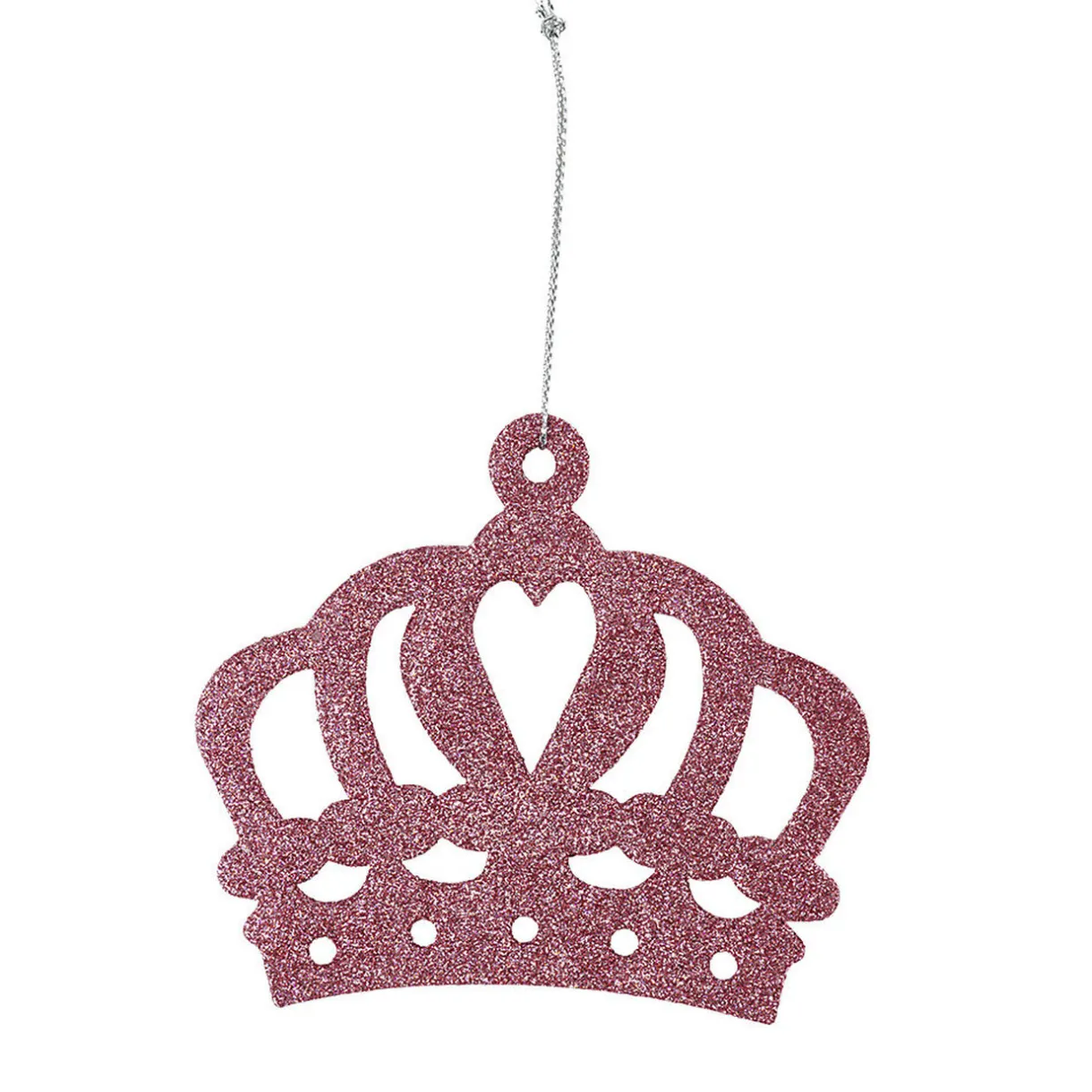 Gifi Couronne rose pailleté à suspendre déco Noël^ Décoration Sapin