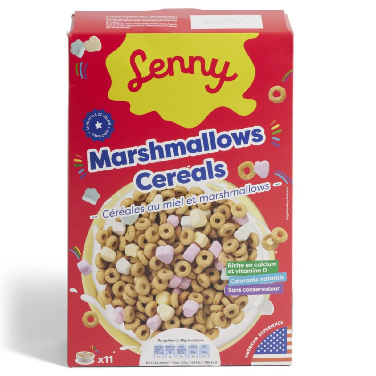 Gifi Céréales Lenny au miel avec marshmallows 325gr