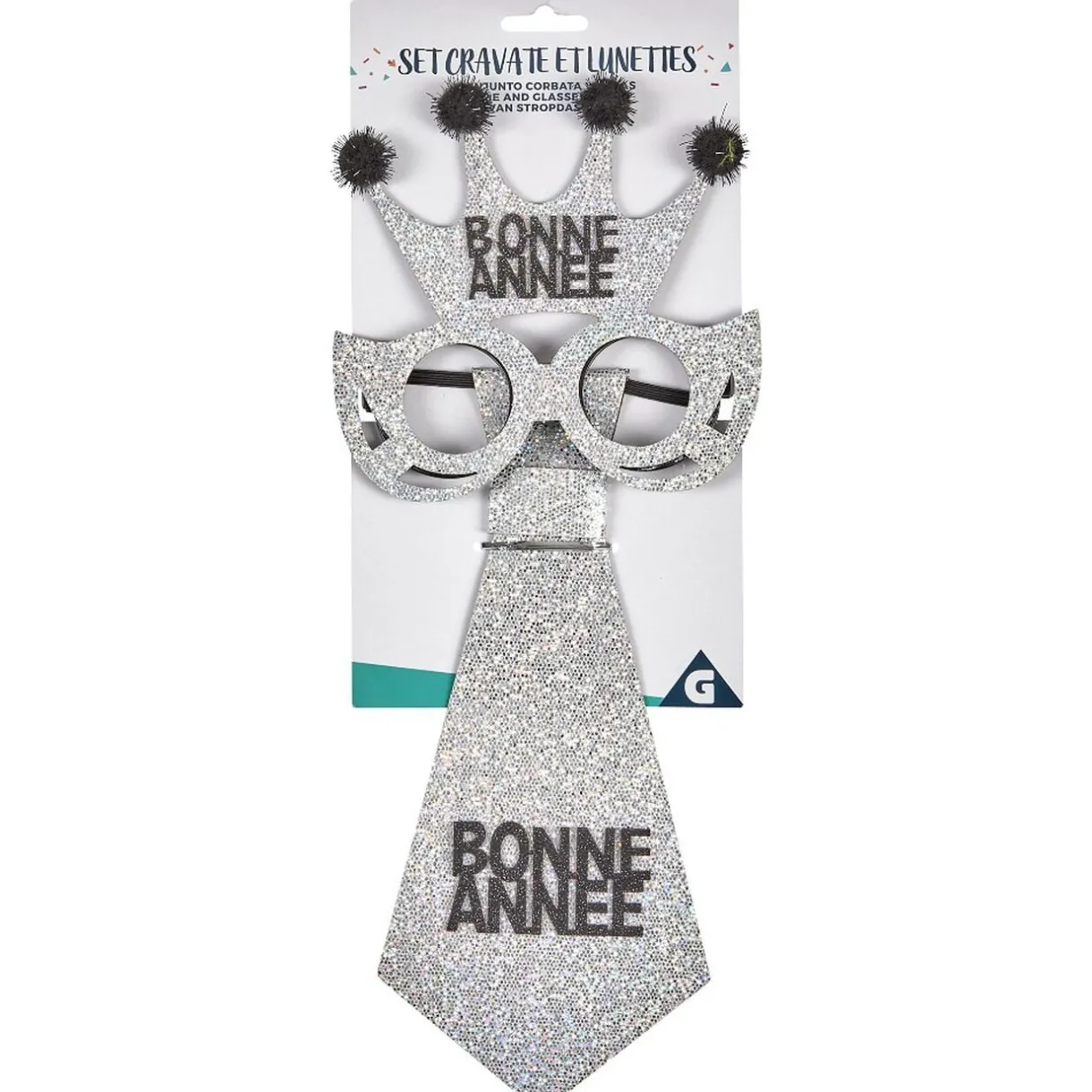 Best Gifi Cravate et lunette Bonne Année