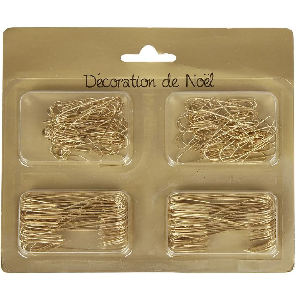 Gifi Crochet de Noël x 200 doré^ Décoration Sapin