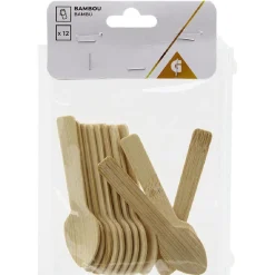 Clearance Gifi Cuillère à cocktail en bambou x12