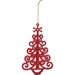 Discount Gifi Déco à suspendre pailletée blanche ou rouge - 10 modèles