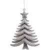 Gifi Déco à suspendre sapin pailleté argenté^ Décoration Sapin