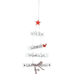 Gifi Déco de sapin à suspendre en bois^ Décoration Sapin