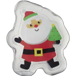 Gifi Déco fenêtre sticker gel lumineux Père Noël rouge et blanc^ Décoration De Fenêtre