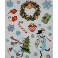 Gifi Décor de noël électrostatique, 3 modèles^ Décoration De Fenêtre