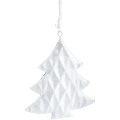 Gifi Décoration à suspendre de Noël coeur blanche^ Décoration Sapin