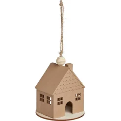 Gifi Décoration à suspendre Noël maison en bois Ø8xH8cm^ Décoration Sapin
