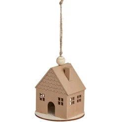 Gifi Décoration à suspendre Noël maison en bois Ø8xH8cm^ Décoration Sapin