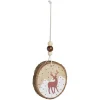 Gifi Décoration à suspendre rondin bois animaux de la forêt Ø6cm^ Décoration Sapin