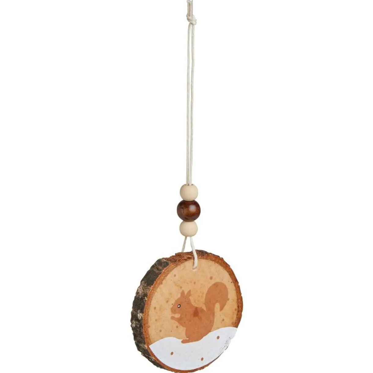 Gifi Décoration à suspendre rondin bois animaux de la forêt Ø6cm^ Décoration Sapin