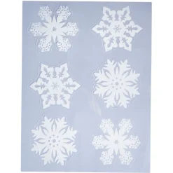 Gifi Décoration de fenêtre éléctrostatique finition velours Noël^ Décoration De Fenêtre