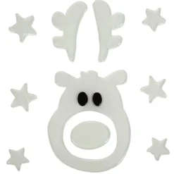 Gifi Décoration de fenêtre phosphorescente blanc^ Décoration De Fenêtre