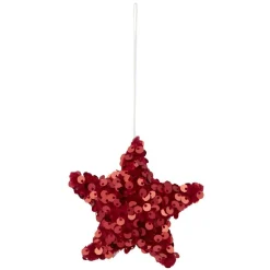 Gifi Décoration de Noël à suspendre paillette rouge x3^ Décoration Sapin