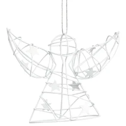 Gifi Décoration de Noël ange en métal à suspendre^ Décoration Sapin