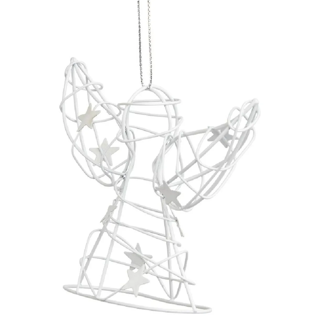 Gifi Décoration de Noël ange en métal à suspendre^ Décoration Sapin