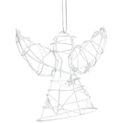 Gifi Décoration de Noël ange en métal à suspendre^ Décoration Sapin