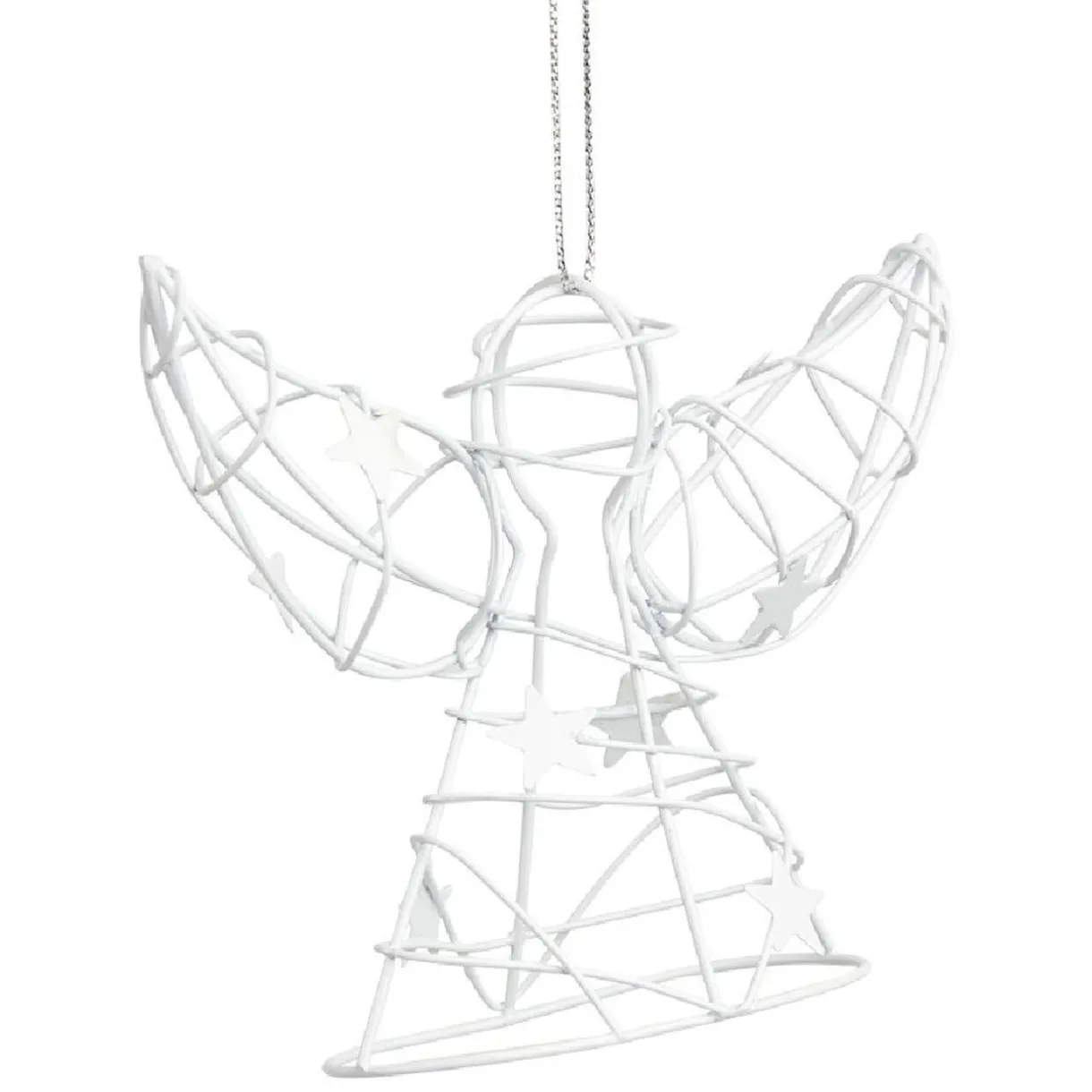 Gifi Décoration de Noël ange en métal à suspendre^ Décoration Sapin