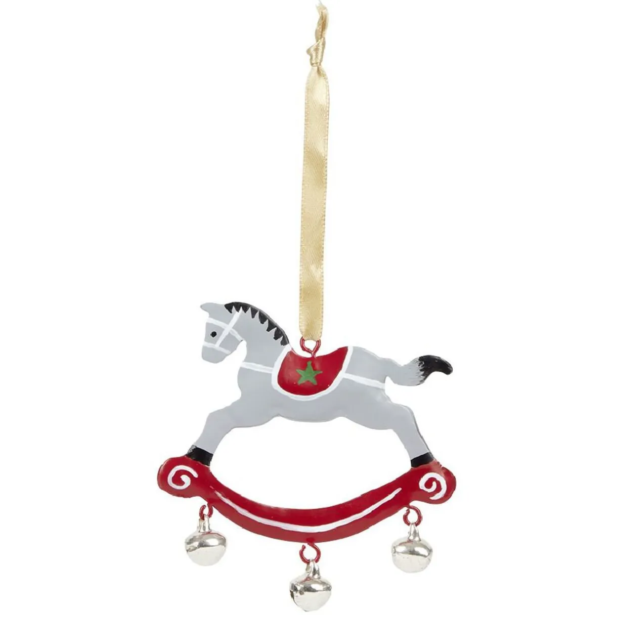 Gifi Décoration de Noël cheval en métal à suspendre^ Décoration Sapin