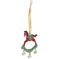 Gifi Décoration de Noël cheval en métal à suspendre^ Décoration Sapin