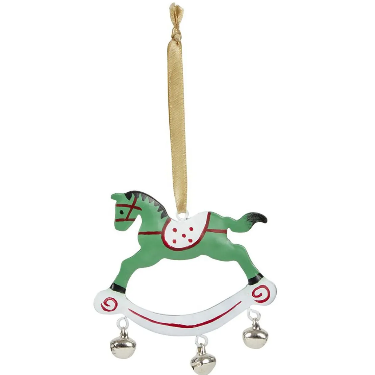 Gifi Décoration de Noël cheval en métal à suspendre^ Décoration Sapin