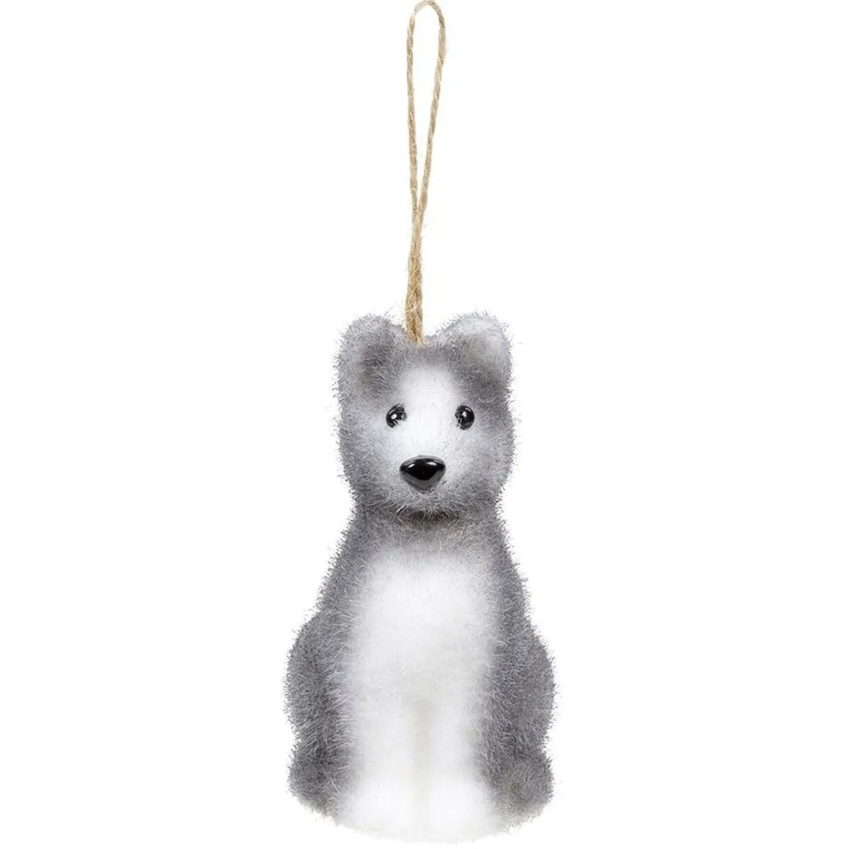 Gifi Décoration de Noël chien floqué à suspendre^ Décoration Sapin