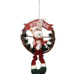 Gifi Décoration de Noël couronne porte^ Loisirs Créatifs Et Emballage Cadeau