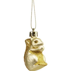Gifi Décoration de Noël Écureuil à suspendre pailleté doré H.5 cm^ Décoration Sapin