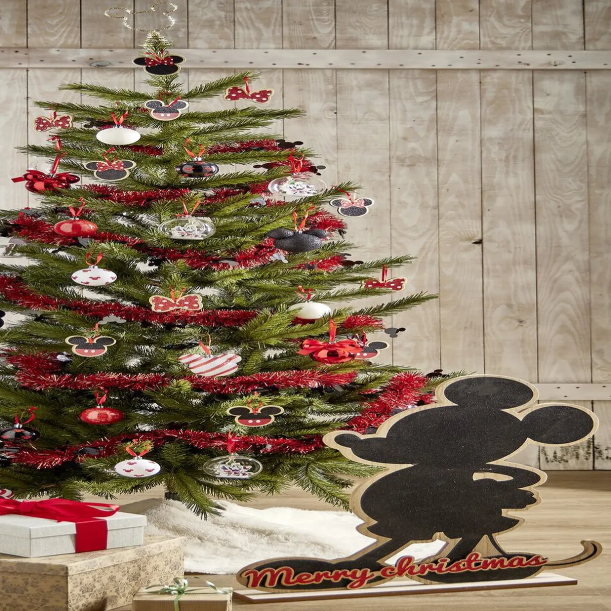 Sale Gifi Décoration de Noël Disney Mickey Minnie blanc noir rouge x16