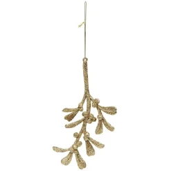 Gifi Décoration de Noël feuille dorée à suspendre^ Décoration Sapin