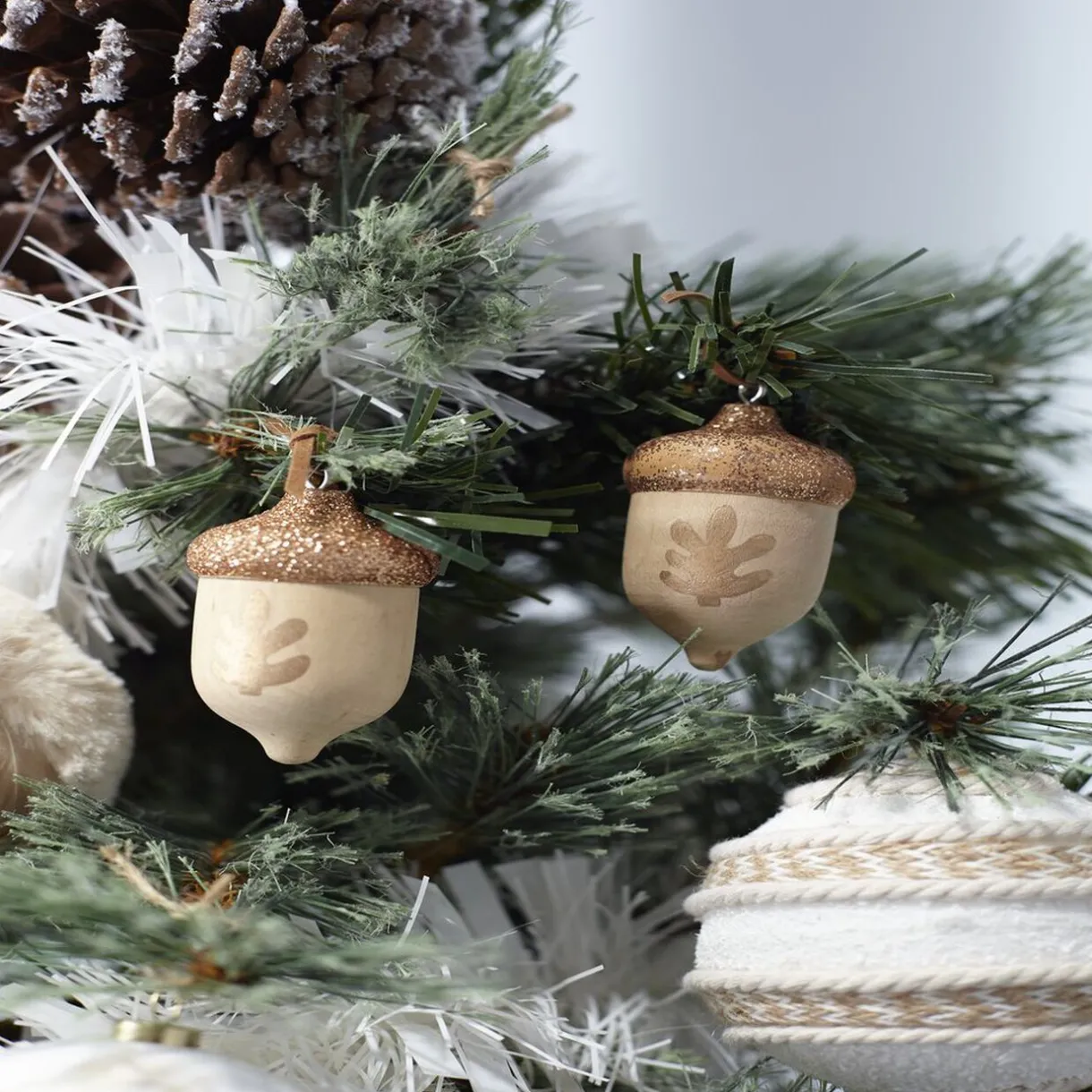 Gifi Décoration de Noël gland à suspendre^ Décoration Sapin