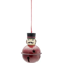 Gifi Décoration de Noël grelot soldat en métal à suspendre^ Décoration Sapin