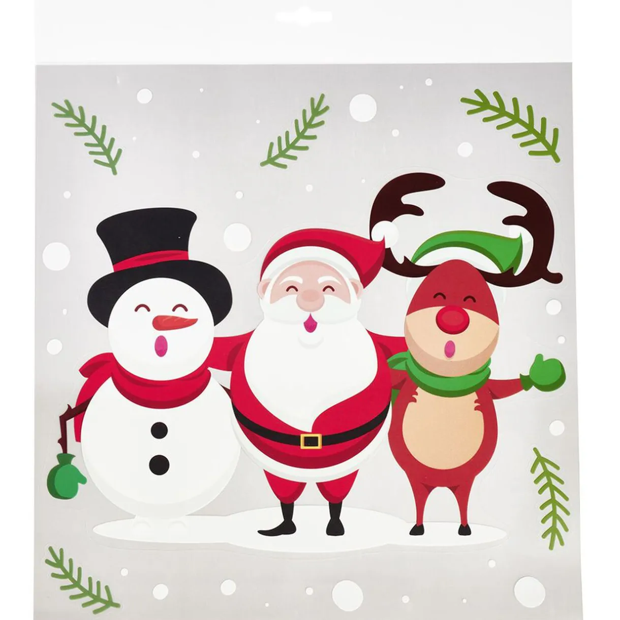 Gifi Décoration de Noël électrostatique personnages chantant^ Décoration De Fenêtre