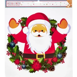 Gifi Décoration de Noël électrostatique couronne^ Décoration De Fenêtre