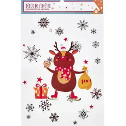 Gifi Décoration de Noël électrostatique renne^ Décoration De Fenêtre