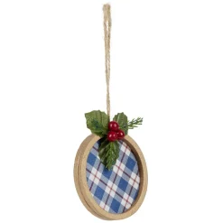 Gifi Décoration de Noël plate en bois^ Décoration Sapin