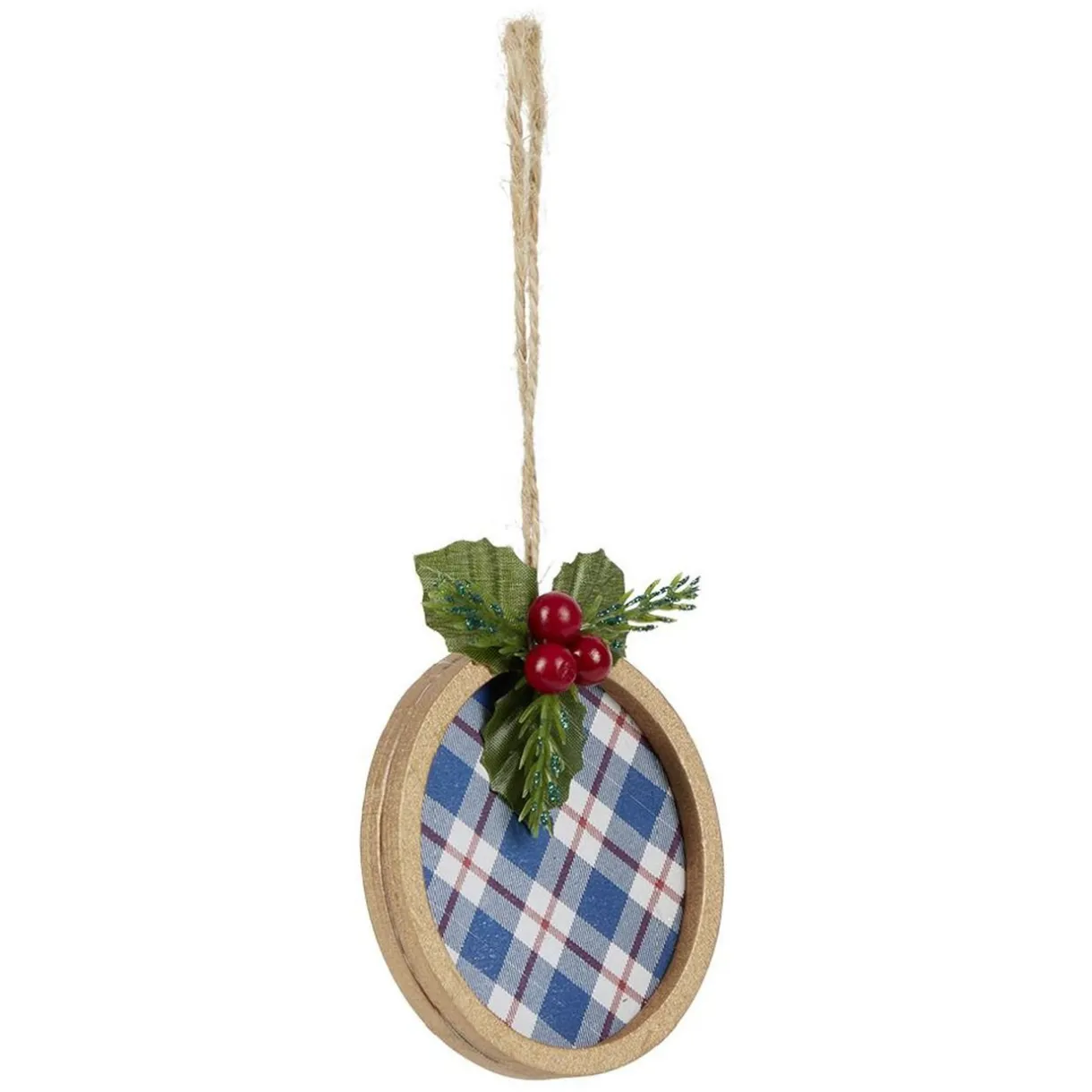 Gifi Décoration de Noël plate en bois^ Décoration Sapin