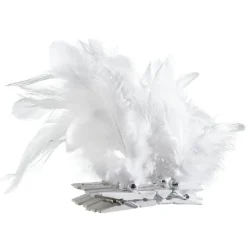 Sale Gifi Décoration de Noël plume blanche x12