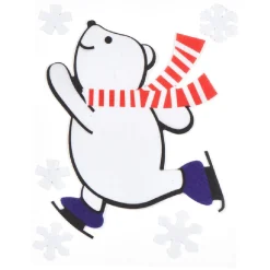 Gifi Décoration de Noël pour fenêtre multicolore^ Décoration De Fenêtre