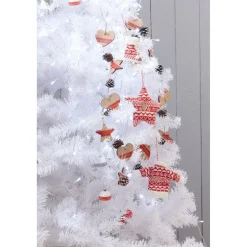 Gifi Décoration de Noël pull rouge et blanc à suspendre^ Décoration Sapin