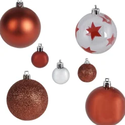 Gifi Décoration de Noël rouge à suspendre x 40^ Décoration Sapin