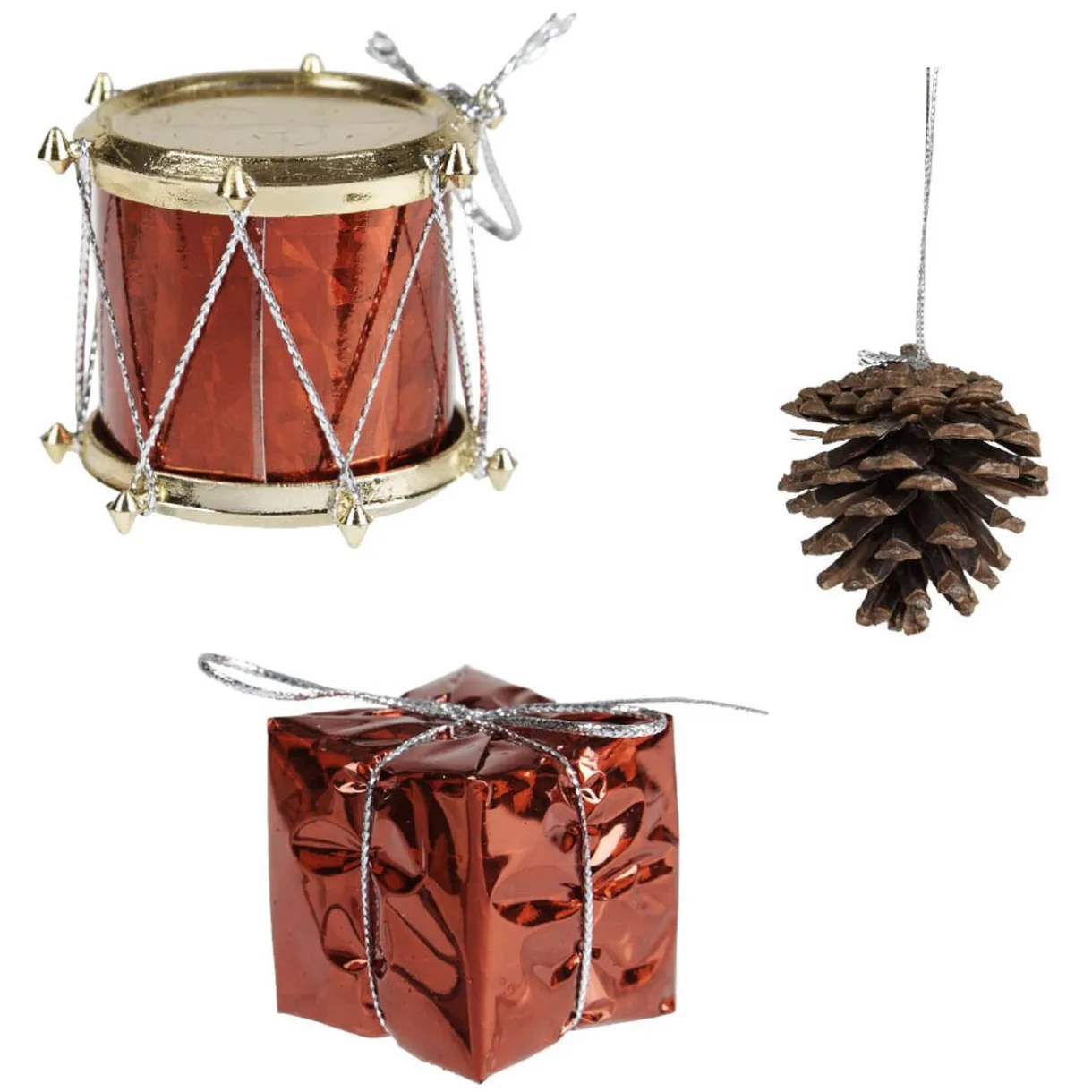 Gifi Décoration de Noël rouge à suspendre x 40^ Décoration Sapin