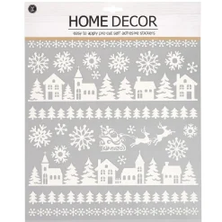 Gifi Décoration de Noël stickers motif paysage^ Décoration De Fenêtre