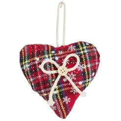 Gifi Décoration de Noël tartan à suspendre^ Décoration Sapin