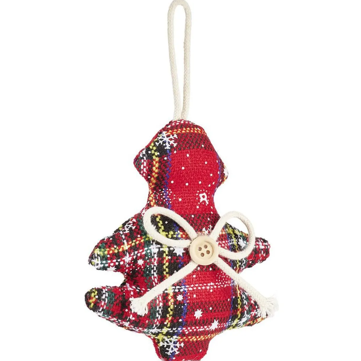 Gifi Décoration de Noël tartan à suspendre^ Décoration Sapin