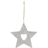 Gifi Décoration de Noël étoile à suspendre grise^ Décoration Sapin