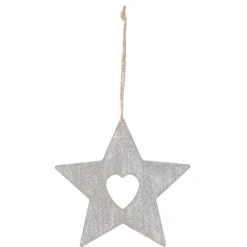 Gifi Décoration de Noël étoile à suspendre grise^ Décoration Sapin