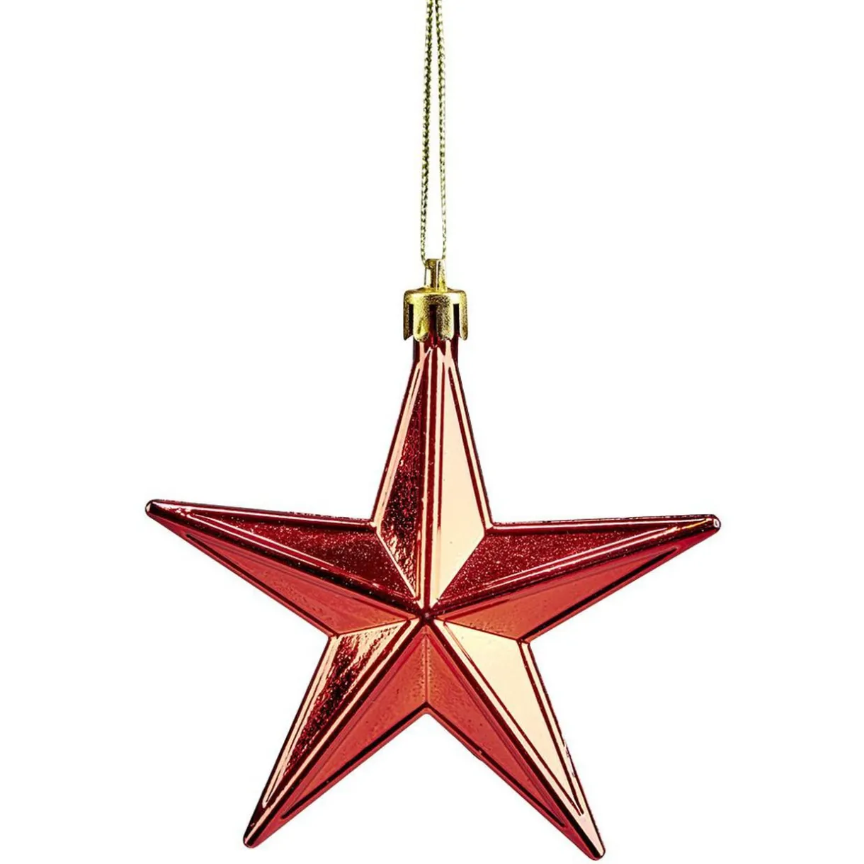 Gifi Décoration de Noël étoile à suspendre rouge x6^ Décoration Sapin